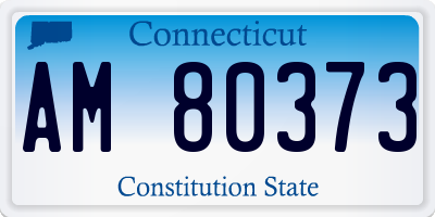 CT license plate AM80373