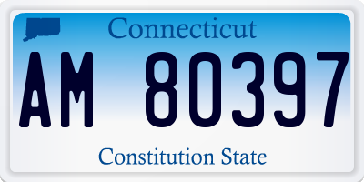 CT license plate AM80397