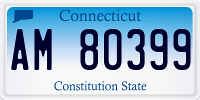 CT license plate AM80399