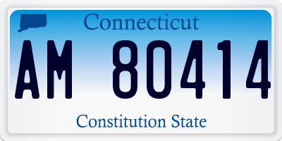 CT license plate AM80414