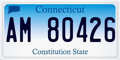 CT license plate AM80426
