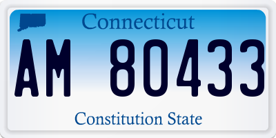 CT license plate AM80433
