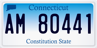 CT license plate AM80441
