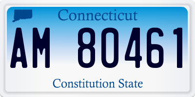 CT license plate AM80461