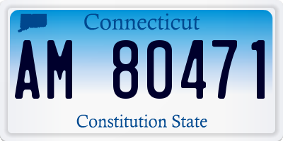 CT license plate AM80471