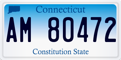 CT license plate AM80472