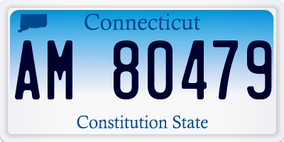 CT license plate AM80479