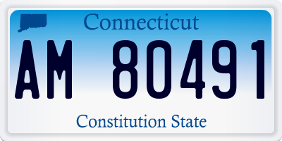 CT license plate AM80491
