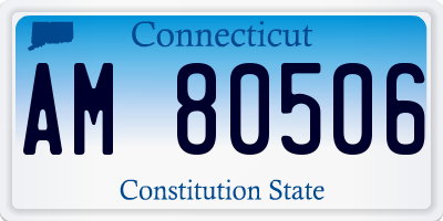 CT license plate AM80506