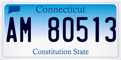 CT license plate AM80513