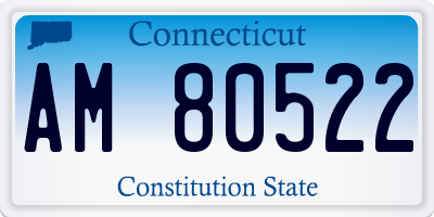 CT license plate AM80522