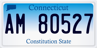 CT license plate AM80527