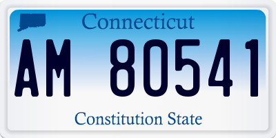 CT license plate AM80541