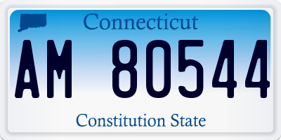 CT license plate AM80544