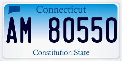 CT license plate AM80550