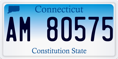 CT license plate AM80575