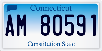 CT license plate AM80591