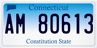 CT license plate AM80613
