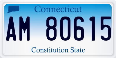 CT license plate AM80615