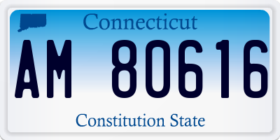 CT license plate AM80616