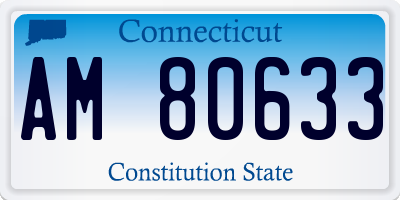 CT license plate AM80633