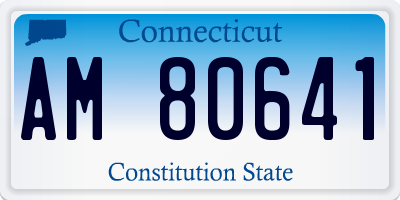 CT license plate AM80641