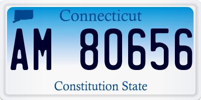 CT license plate AM80656