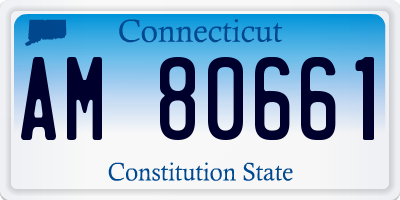 CT license plate AM80661