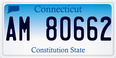 CT license plate AM80662