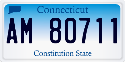 CT license plate AM80711