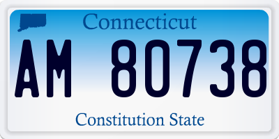 CT license plate AM80738
