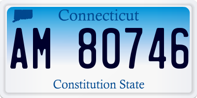 CT license plate AM80746