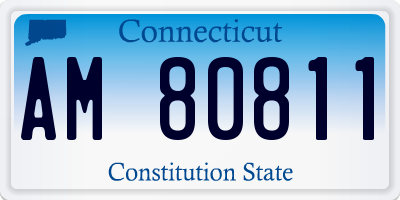 CT license plate AM80811