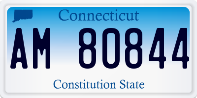 CT license plate AM80844