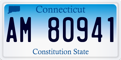 CT license plate AM80941