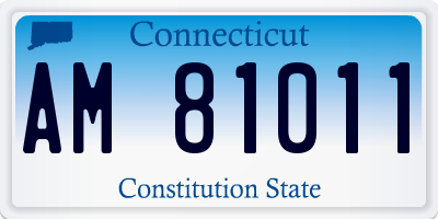 CT license plate AM81011