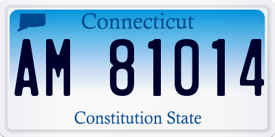 CT license plate AM81014