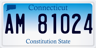 CT license plate AM81024