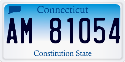 CT license plate AM81054