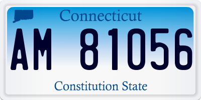 CT license plate AM81056