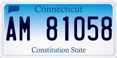 CT license plate AM81058