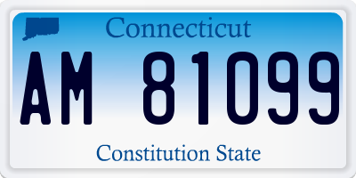 CT license plate AM81099