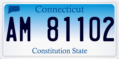 CT license plate AM81102