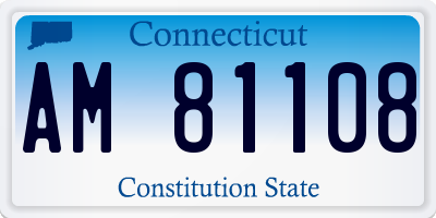 CT license plate AM81108
