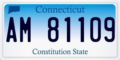 CT license plate AM81109