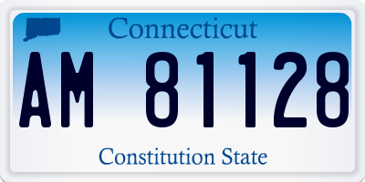 CT license plate AM81128