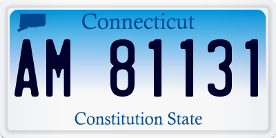 CT license plate AM81131