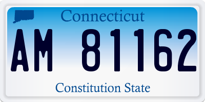 CT license plate AM81162