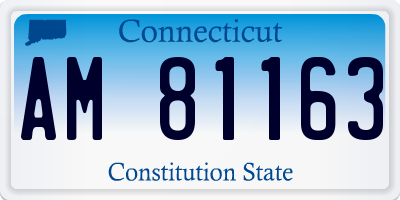 CT license plate AM81163