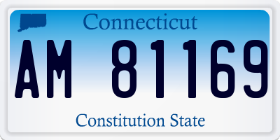 CT license plate AM81169